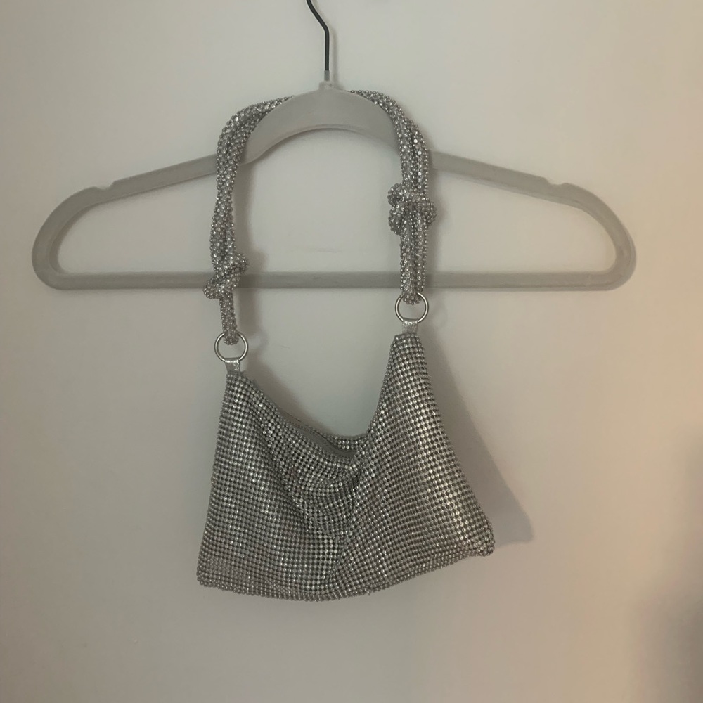 Silver Rhinestone purse.